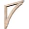 Ekena Millwork Thorton Traditional Smooth Bracket w/ Offset Brace, Douglas Fir, 5 1/2"W x 48"D x 48"H BKT0604X48X48THR01SDF - alternate 1
